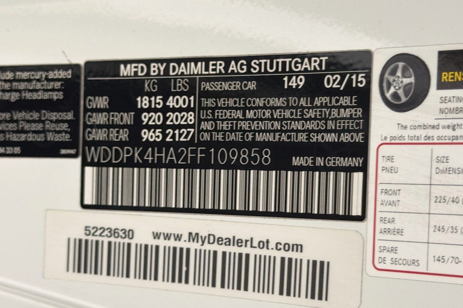 Used 2015 Polar White Mercedes-Benz 250 image 25