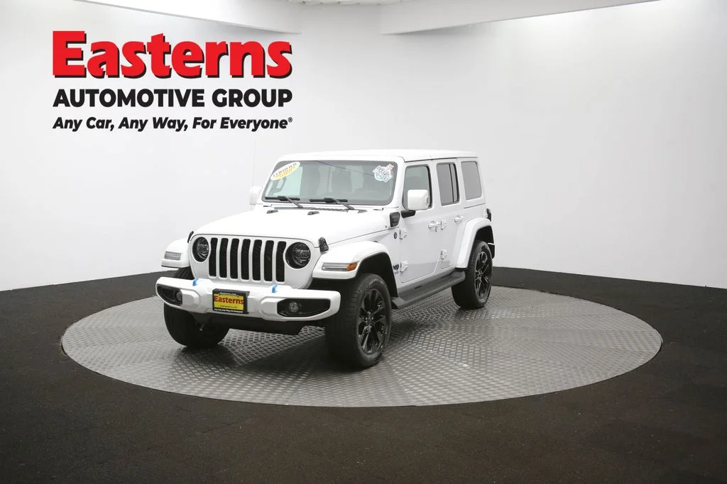 Used 2021 White Jeep Unlimited Sahara High Altitude 4xe image 55