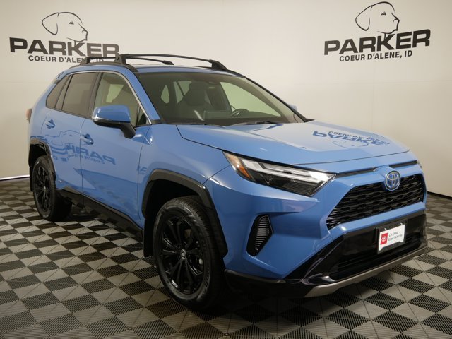 Certified Used 2024 Cavalry Blue Toyota Hybrid SE w/ Weather Pkg image 4