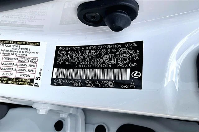 New 2026 Ultra White Lexus 300h Premium image 13