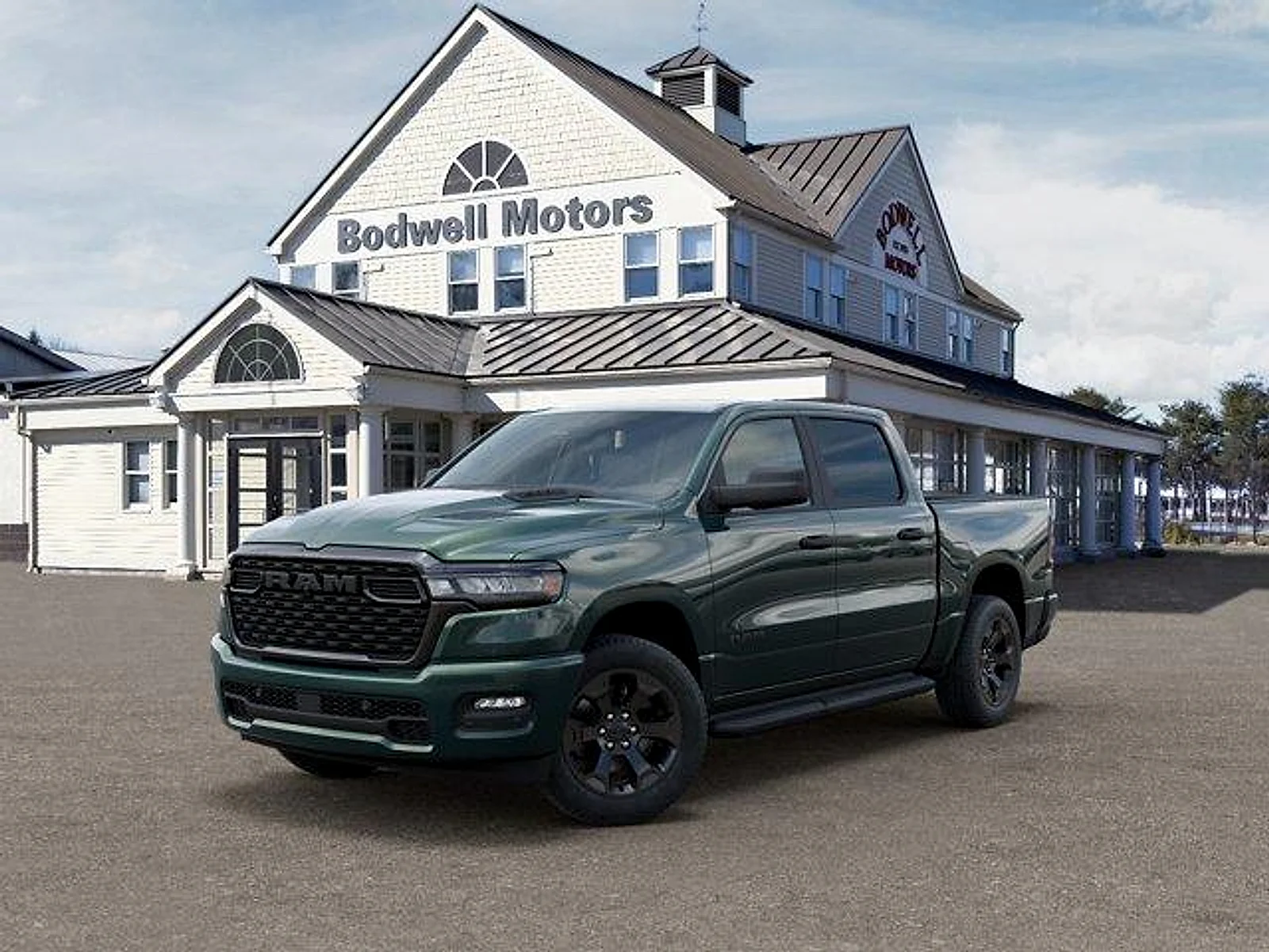 New 2026 Serrano-Green Metallic Exterior Paint RAM Express Crew Cab 4x4 5