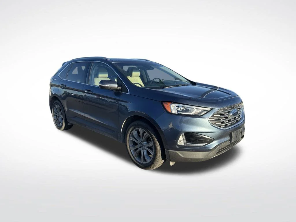 Used 2019 Blue Ford Titanium image 2