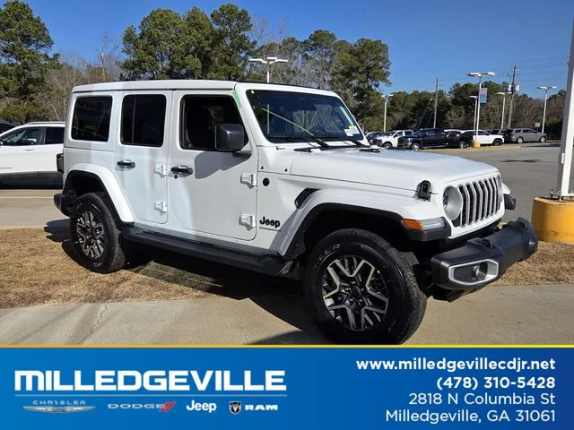 New 2026 Bright White Clear-Coat Exterior Paint Jeep Sahara image 1