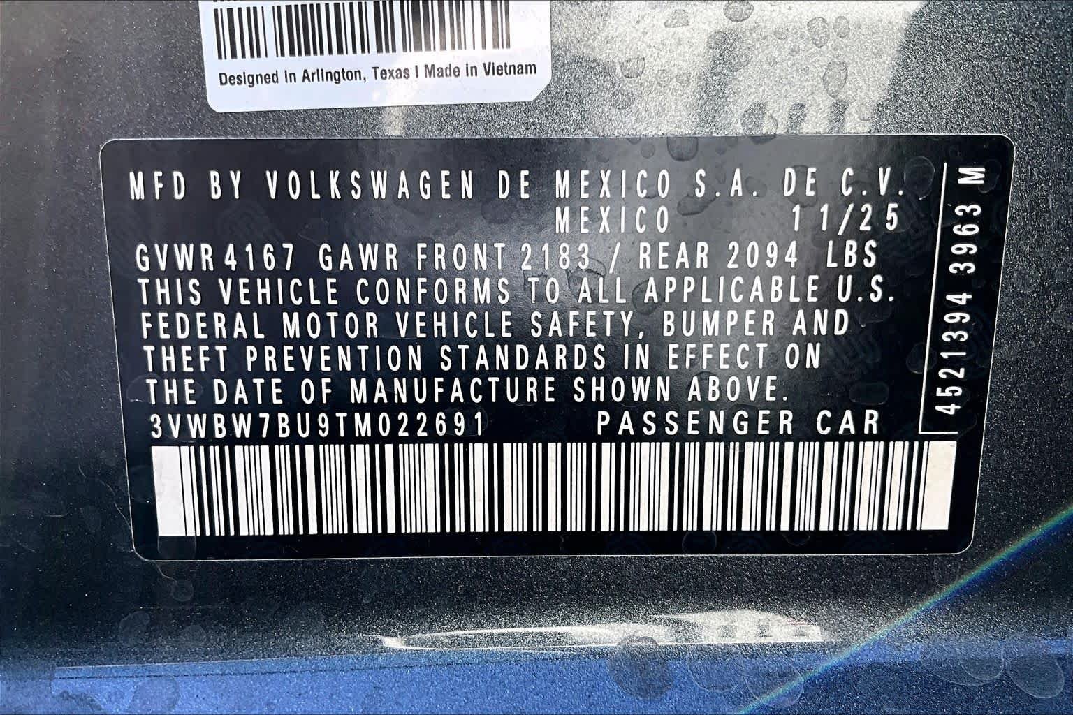 New 2026 Platinum Gray Metallic Volkswagen Sport image 18