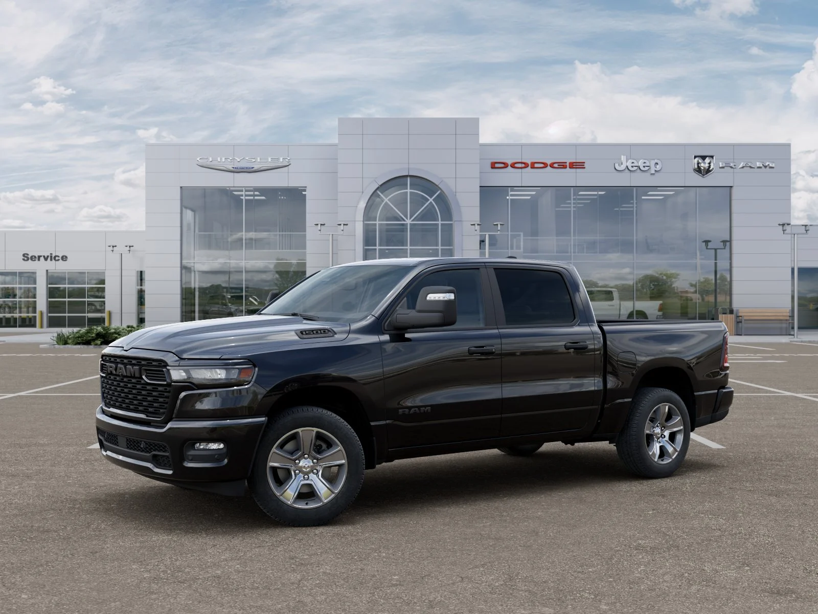 New 2026 Diamond Black Crystal Pearlcoat RAM Tradesman image 2
