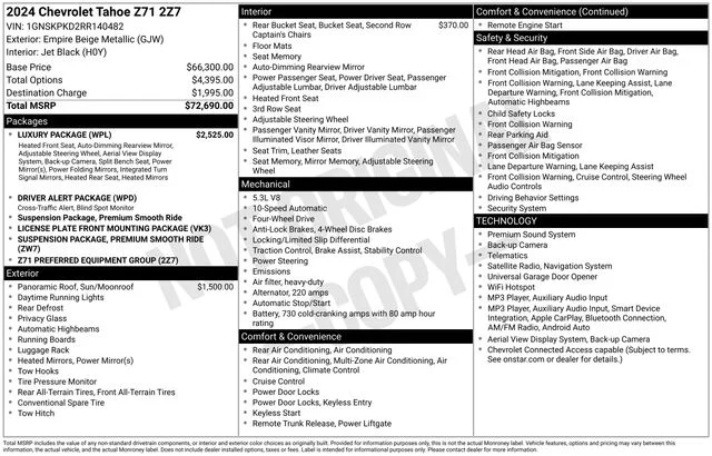 Used 2024 Empire Beige Metallic Chevrolet Z71 image 15