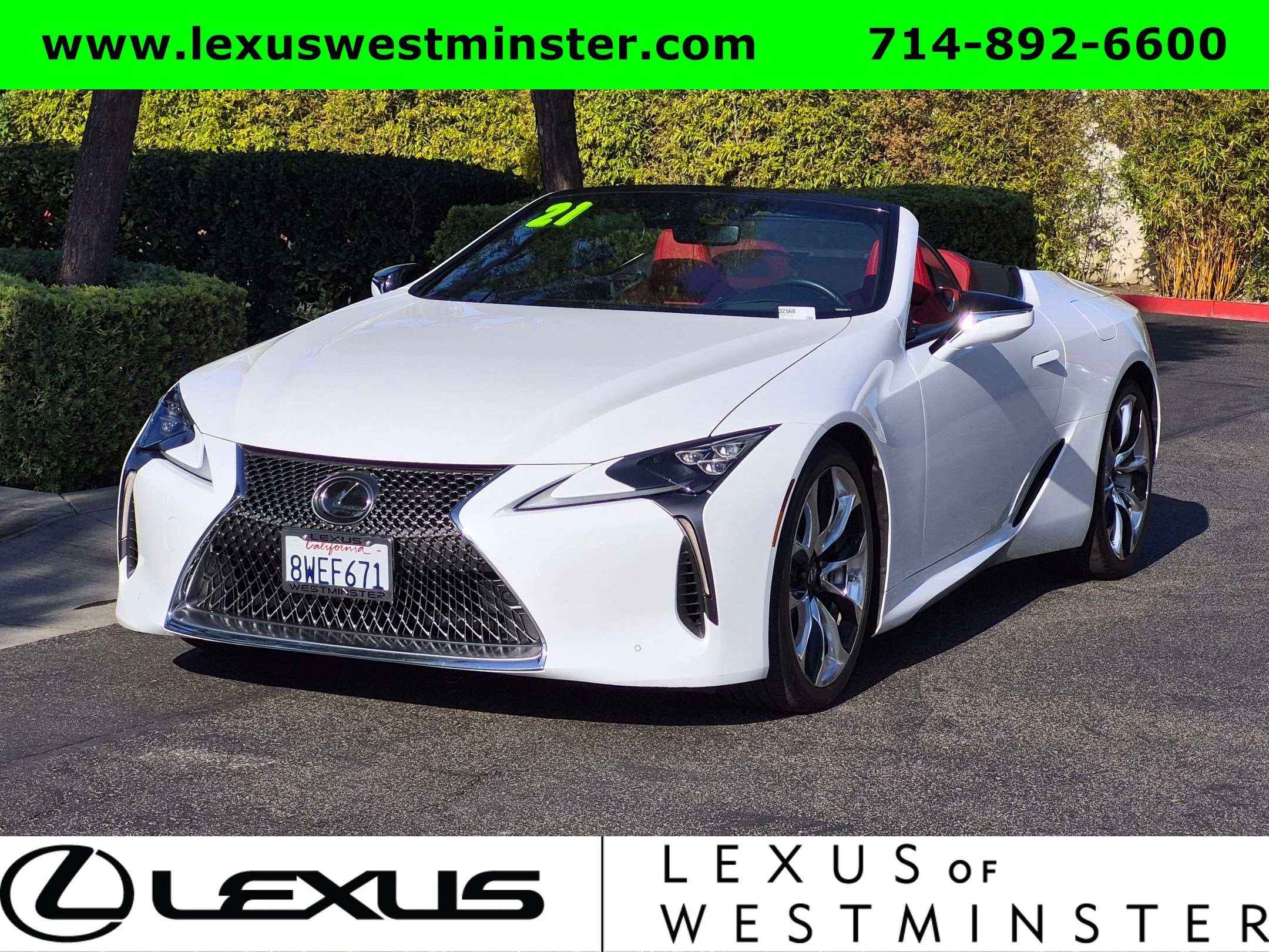 Certified Used 2021 White Lexus LC 500 image 4