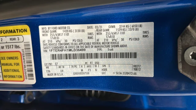 Used 2021 Blue Metallic Ford XLT image 26