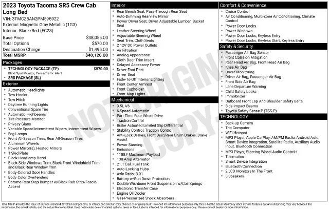 Used 2023 Gray Toyota SR5 image 6