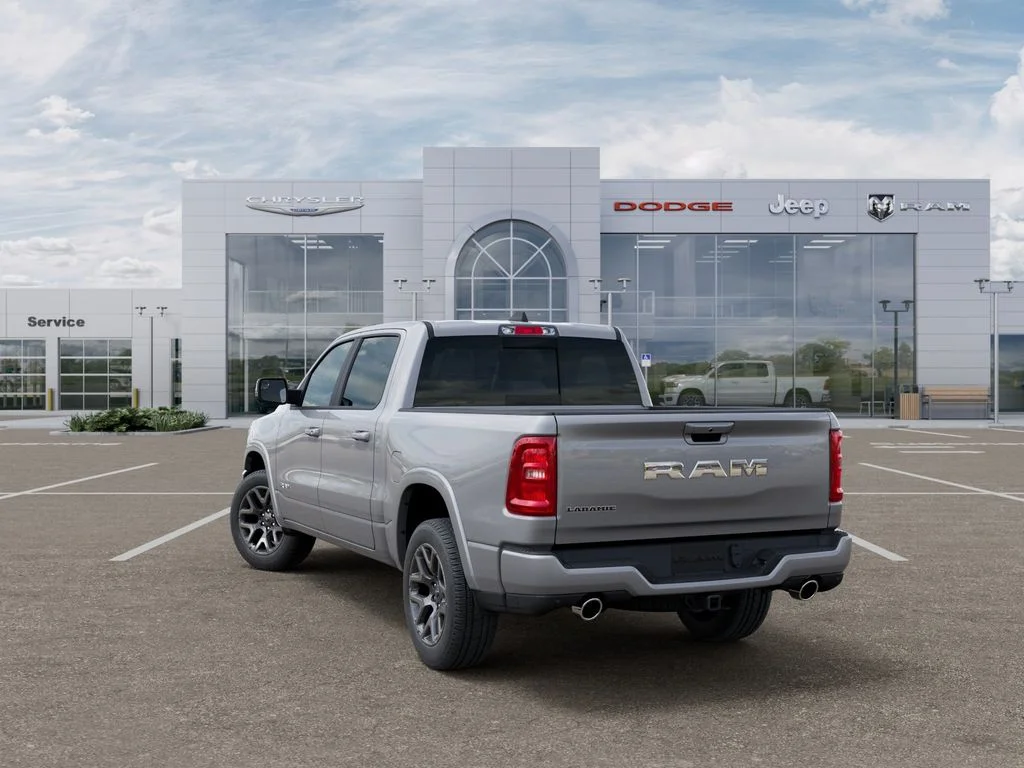 New 2026 Billet Silver Metallic Clear-Coat Exterior Paint RAM Laramie image 3