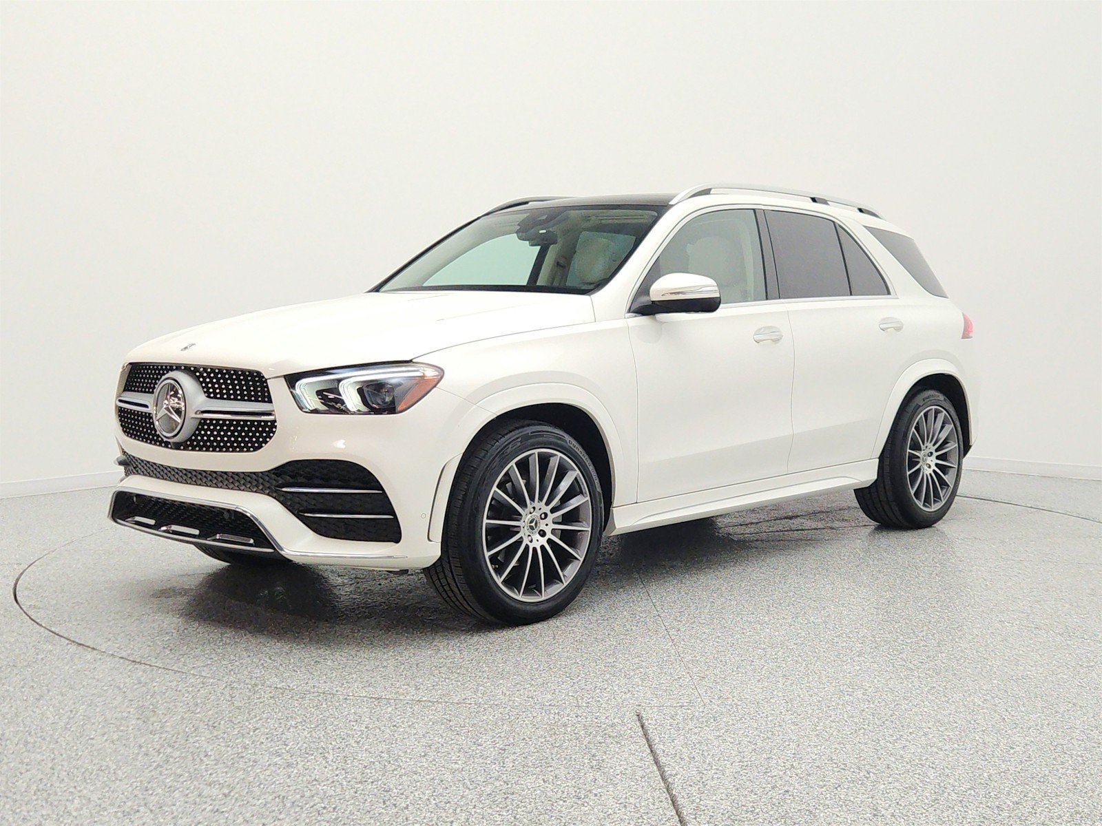 Used 2022 Diamond White Bright Mercedes-Benz GLE 350 SUV image 1