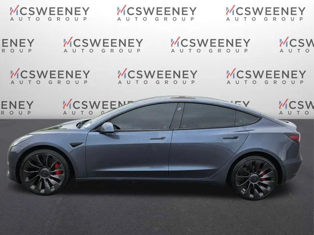 Used 2023 Gray Tesla Performance image 2