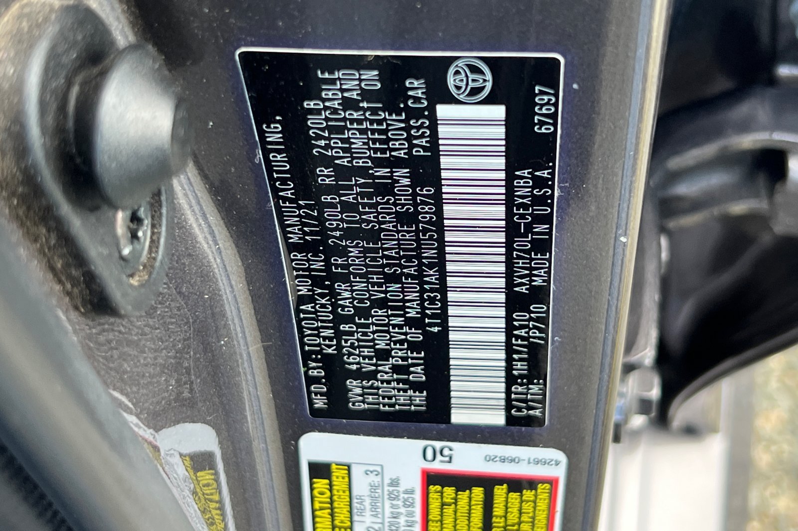 Used 2022 Predawn Gray Mica Toyota LE image 24