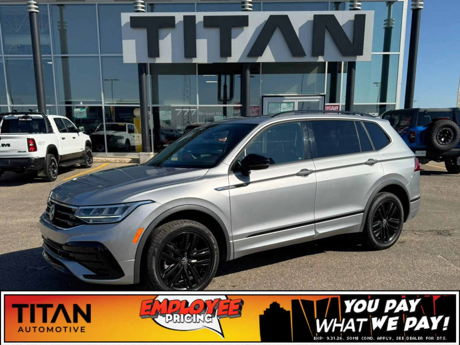 Certified Used 2022 Pyrite Silver Metallic Volkswagen Comfortline R-Line Black Edition*Adaptive Cruise | Remote Start | Htd Leather | Pano Roof | CarPlay image 1