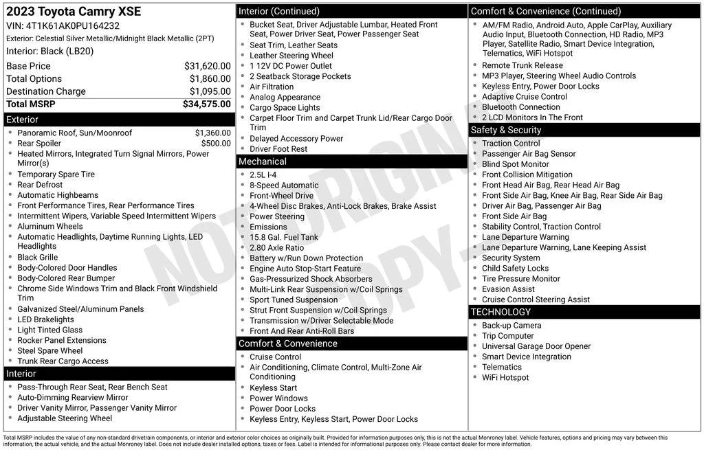 Used 2023 Silver Toyota XSE image 9
