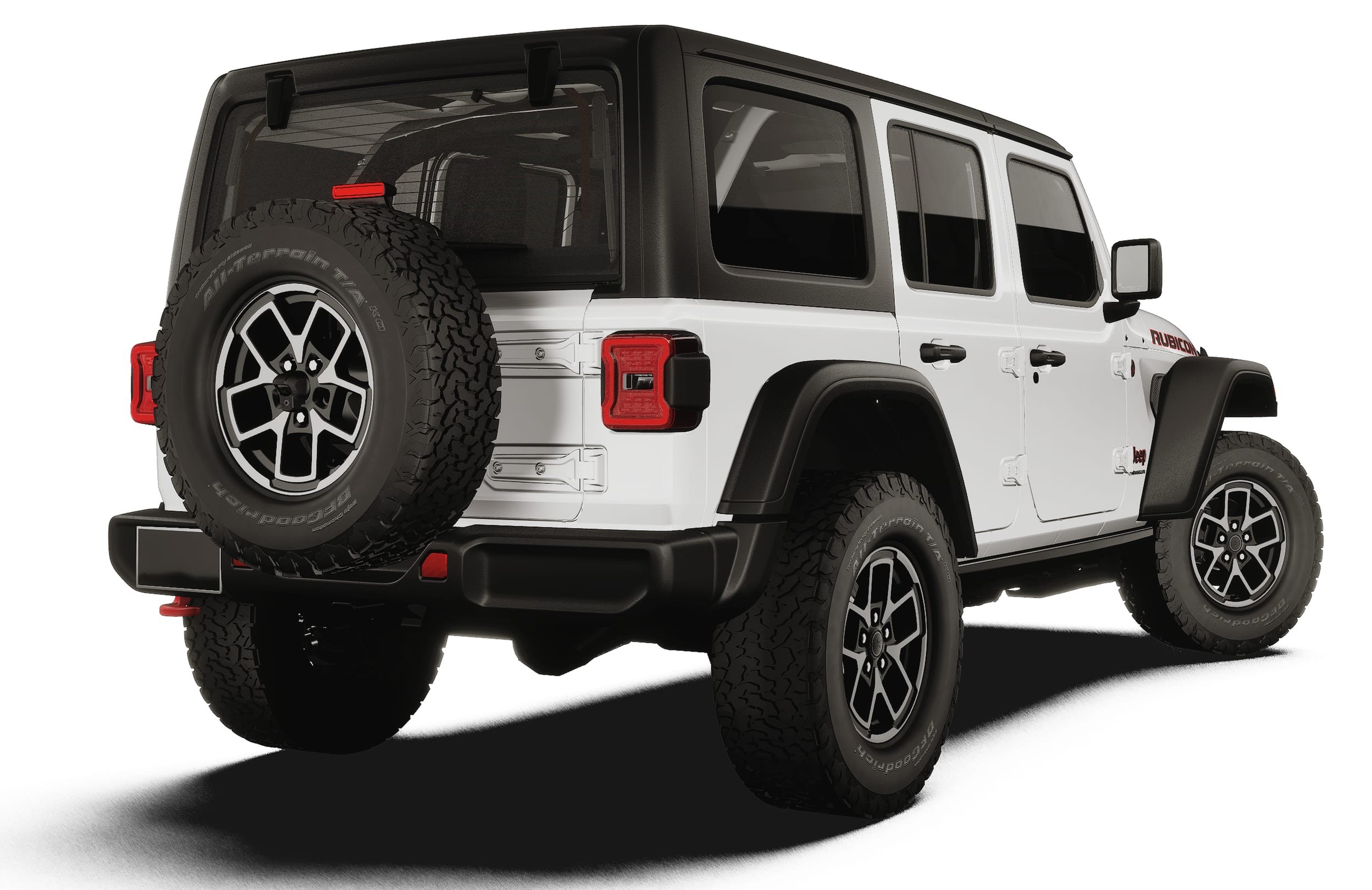 New 2027 Bright White Clear-Coat Paint Jeep Rubicon image 2