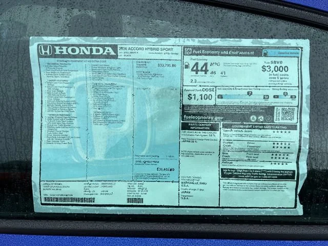 New 2026 Still Night Pearl Honda Sport image 30