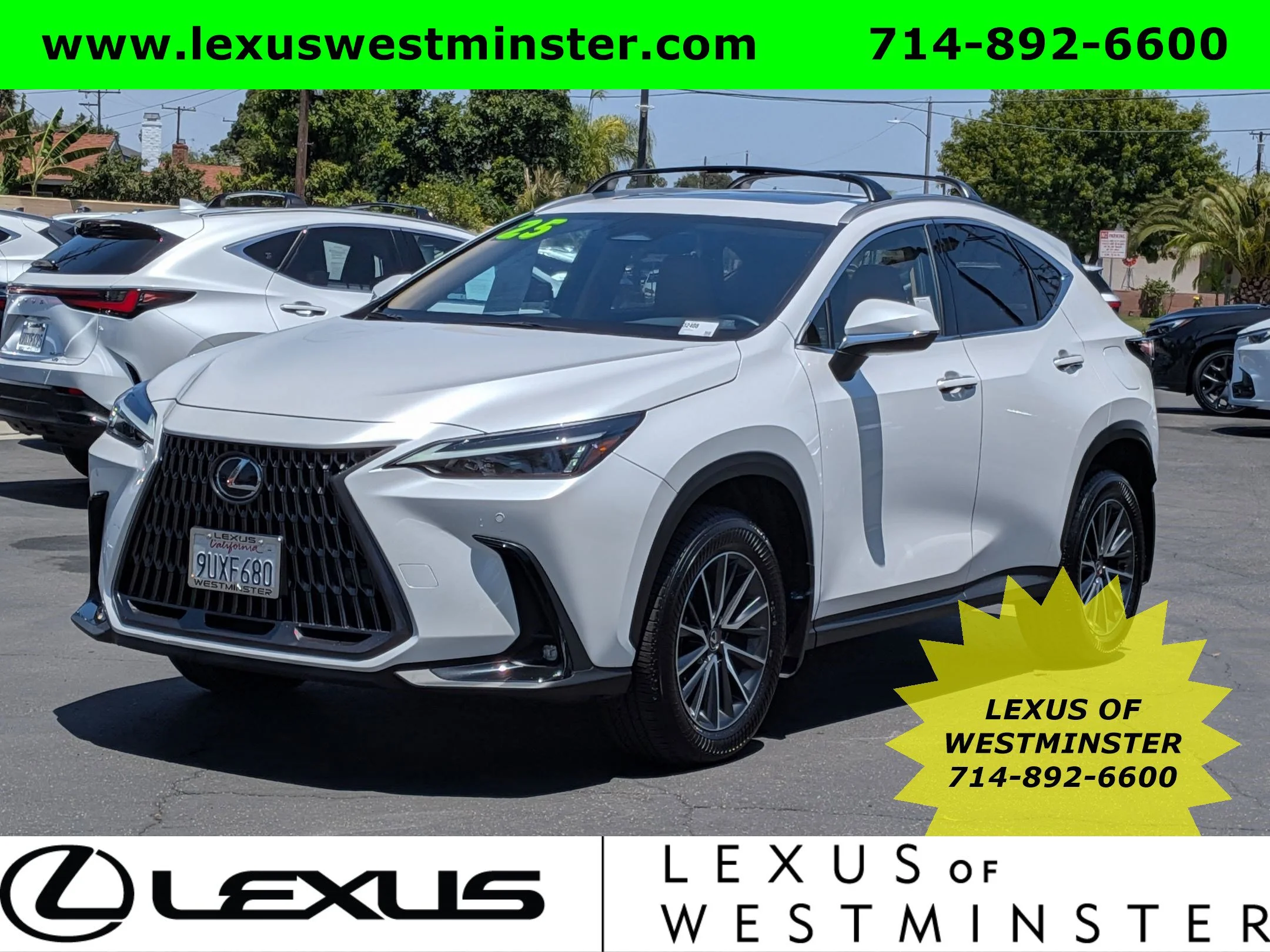 Certified Used 2025 EMINENT WHITE PEARL Lexus NX 350h Premium image 1