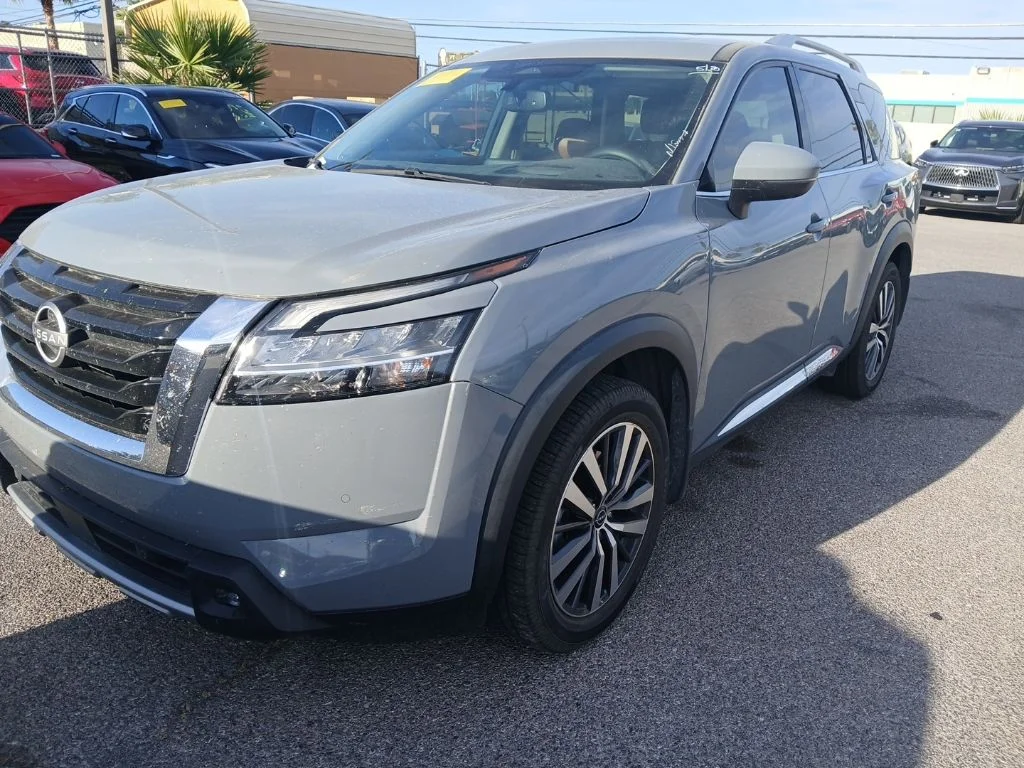 Certified Used 2022 Gray Nissan Platinum image 1