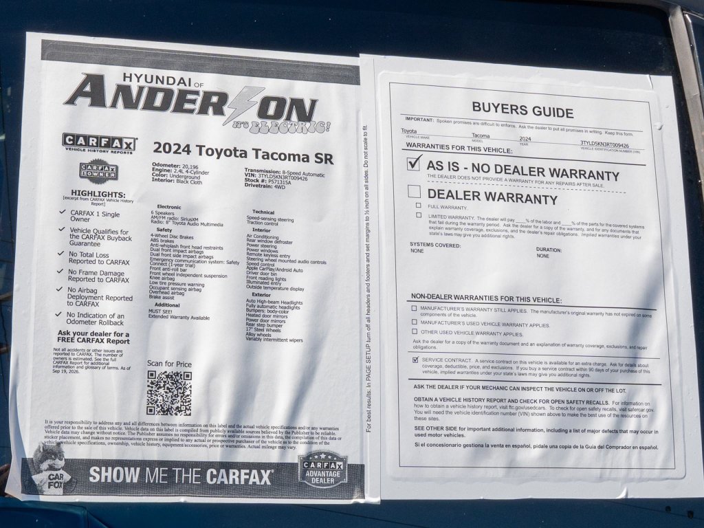 2024 Toyota Tacoma SR - Photo 30