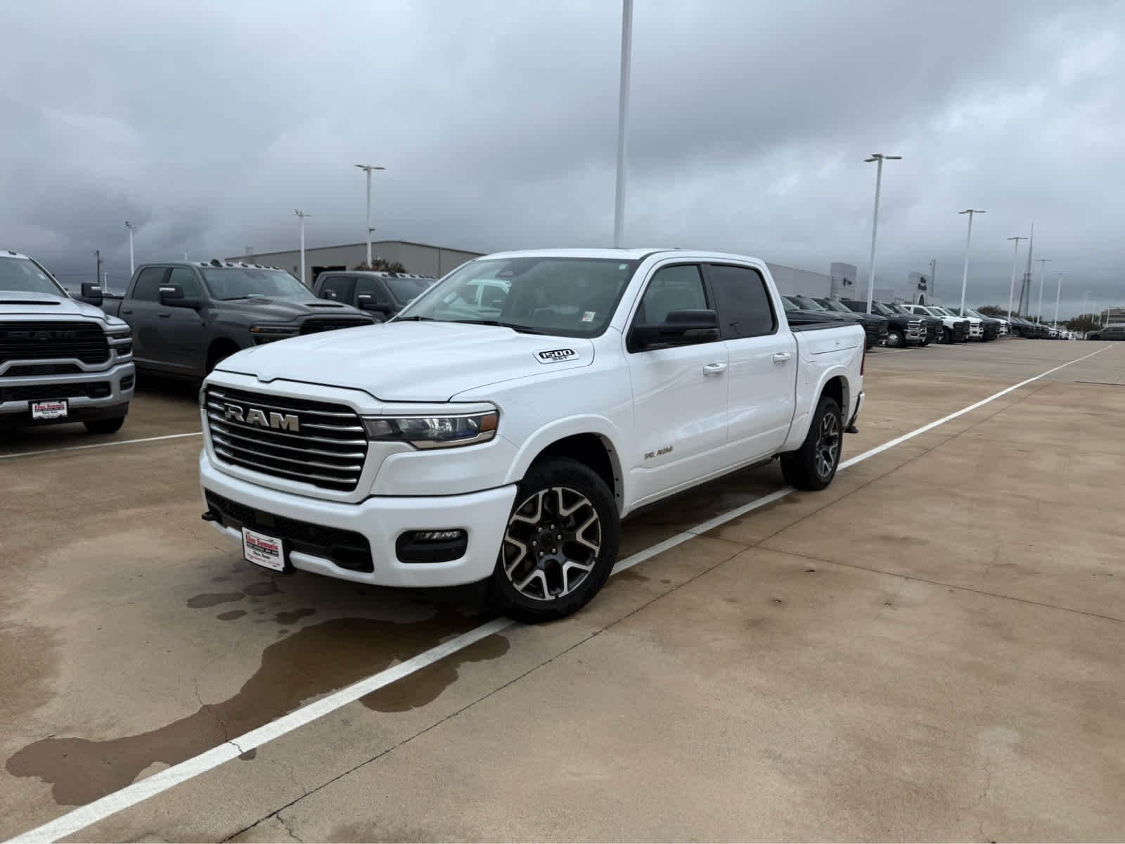 Used 2025 Bright White Clearcoat Ram Laramie image 2