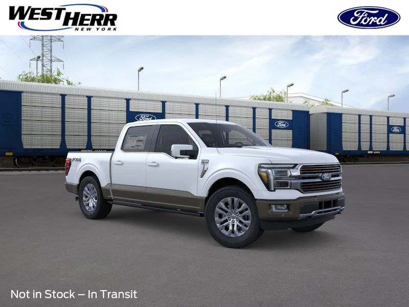 New 2026 Star White Metallic Tri-Coat/Marsh Gray FORD  image 1