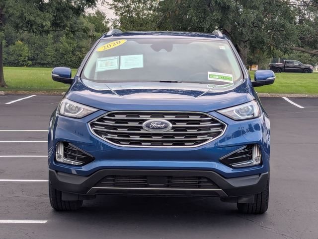Used 2020 Atlas Blue Metallic Ford SEL image 3