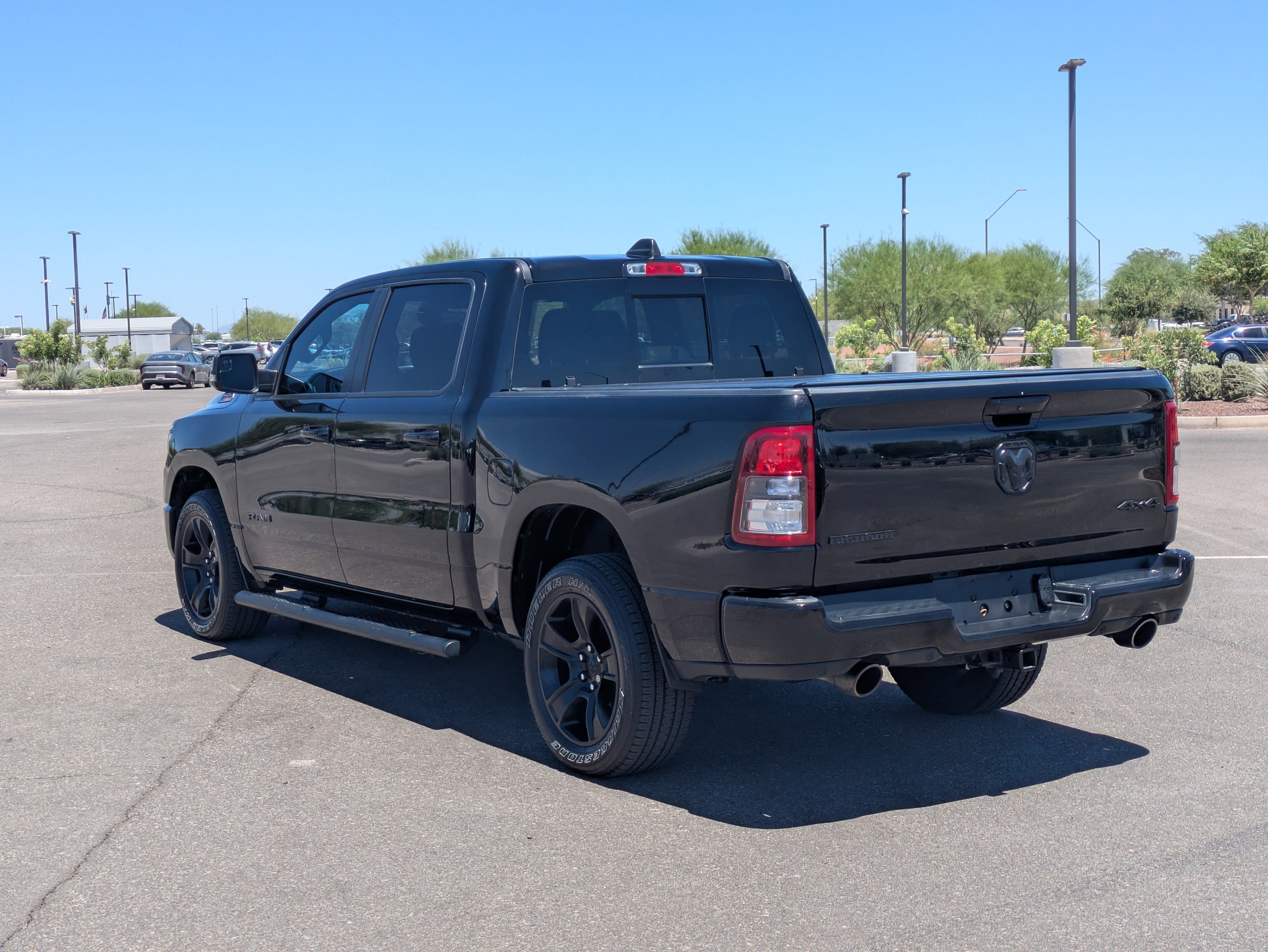 Used 2023 Diamond Black Crystal Pearlcoat Ram Big Horn image 3
