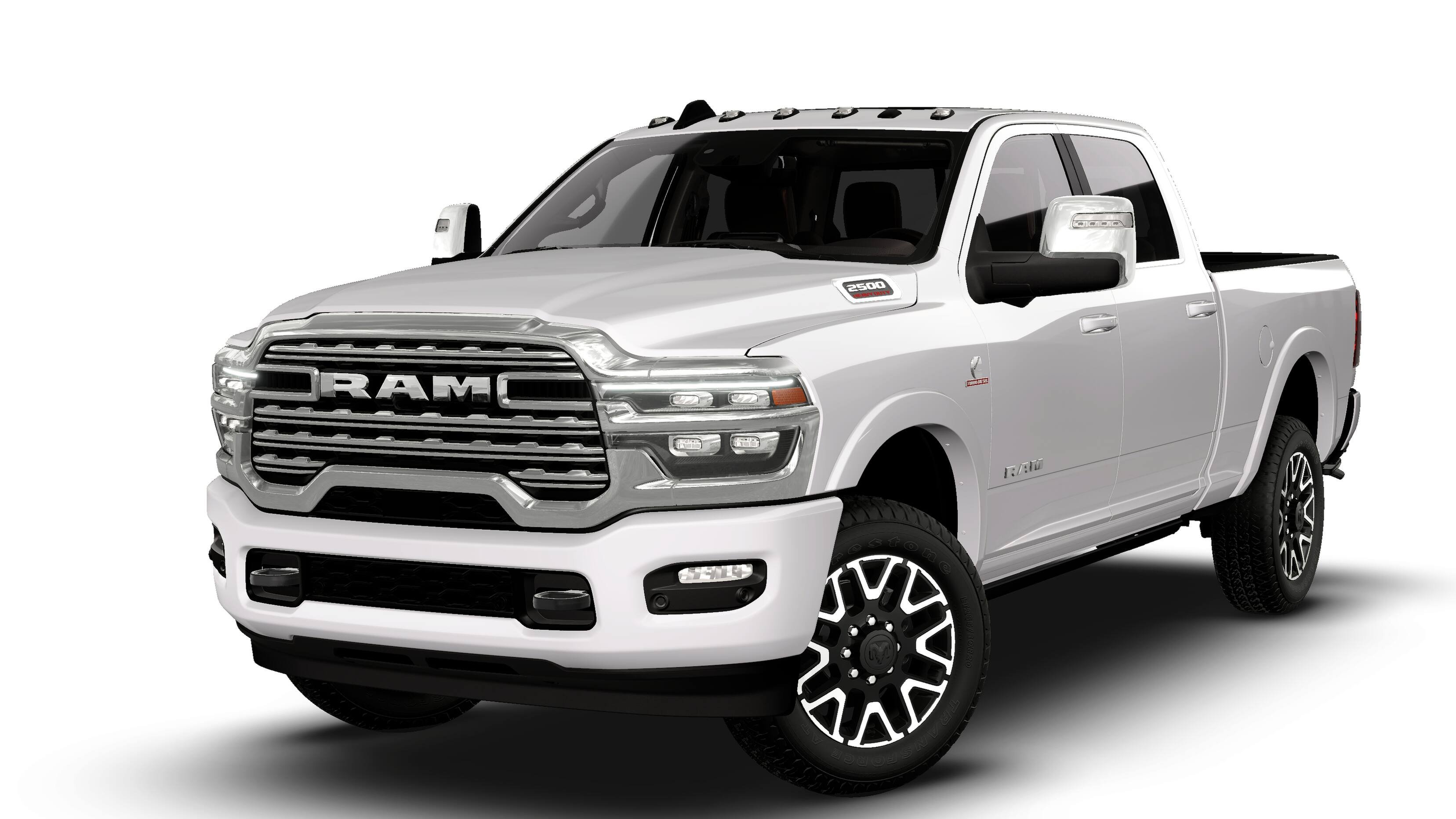 New 2027 Bright White Clear-Coat Exterior Paint RAM Limited Longhorn image 13
