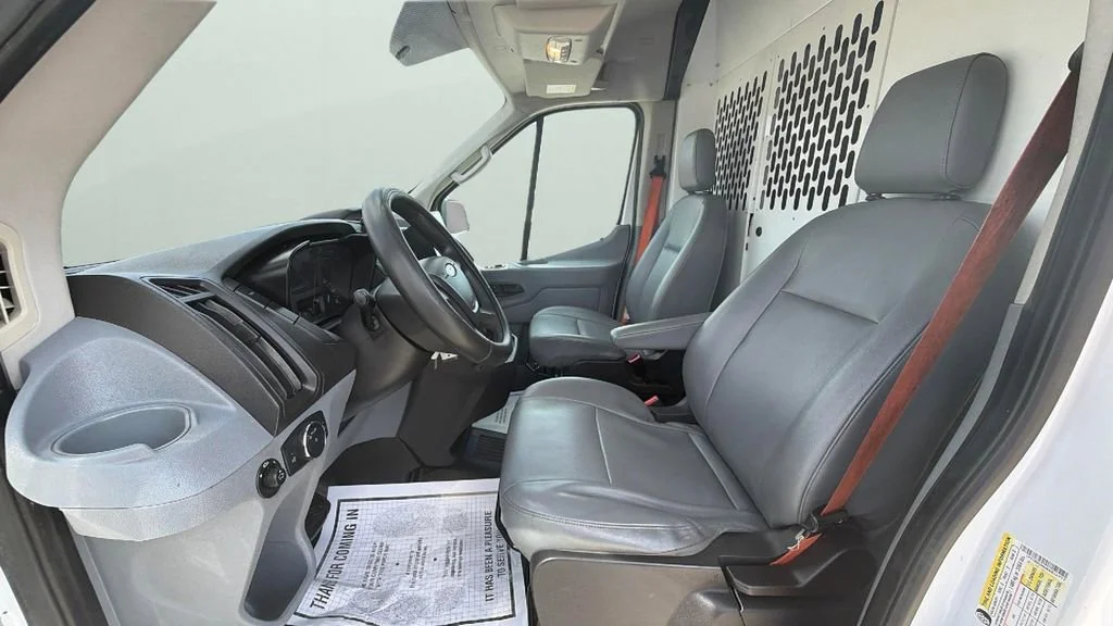 Used 2019 White Ford T-150 148" Med Rf 8600 GVWR Sliding RH Dr image 17
