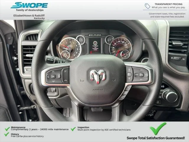 New 2026 Diamond Black Crystal Pearl-Coat Exterior Paint RAM TRADESMAN image 17