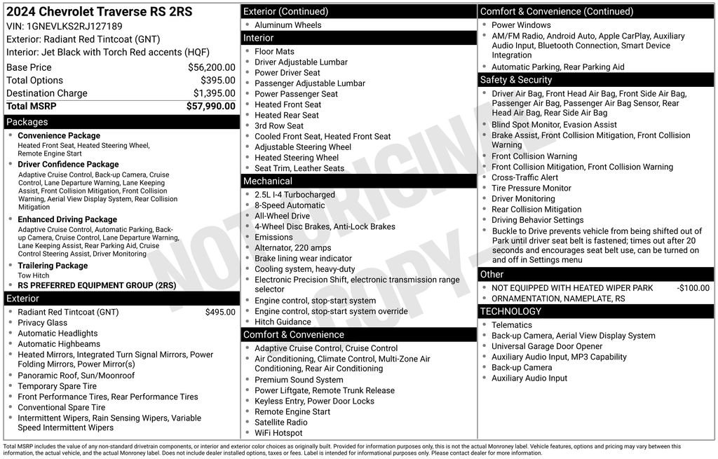 Used 2024 Red Chevrolet RS image 27