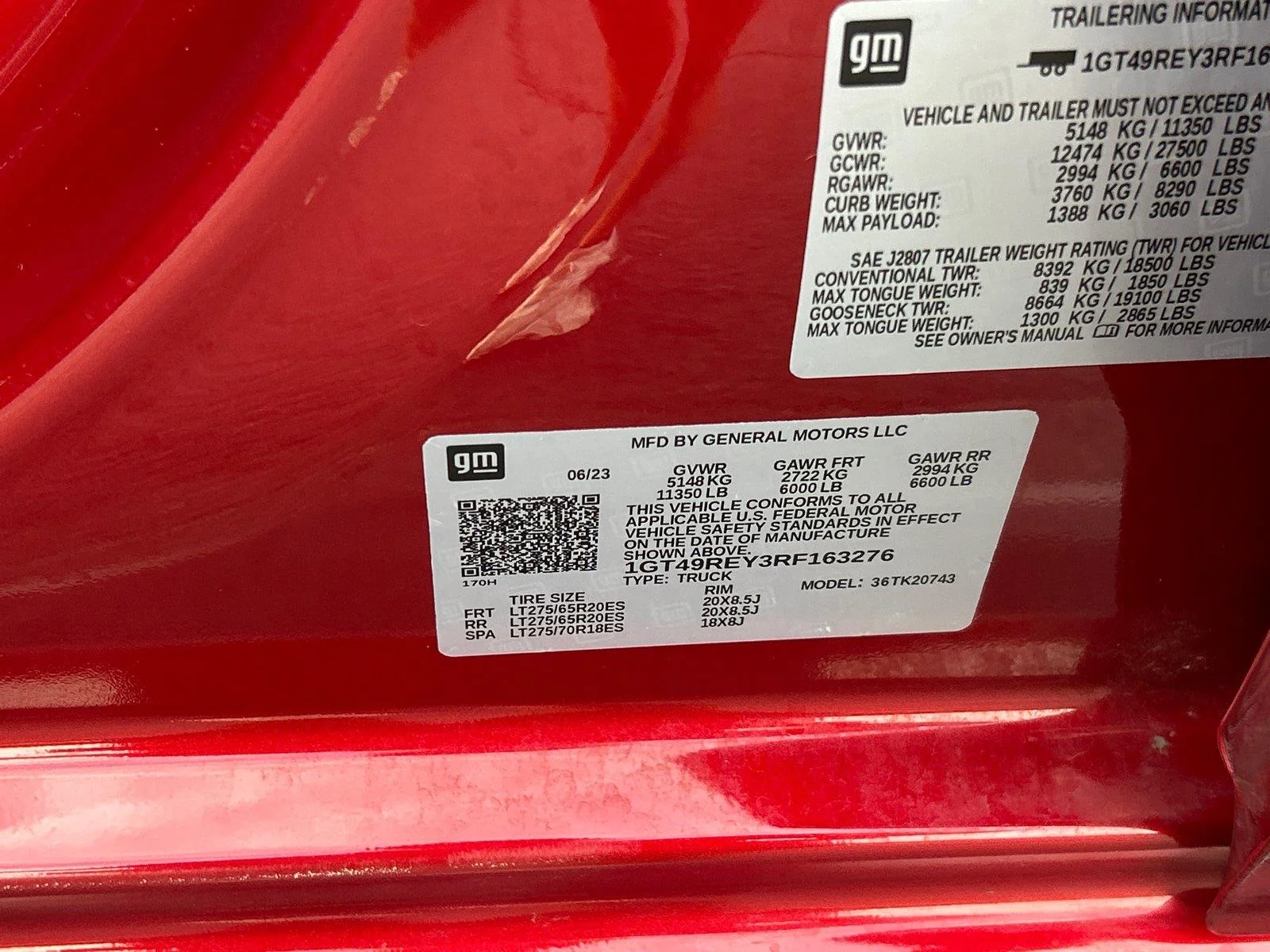 Used 2024 Volcanic Red Tintcoat GMC Denali image 14