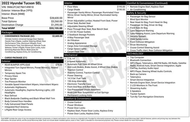 Used 2022 Blue Hyundai SEL image 17