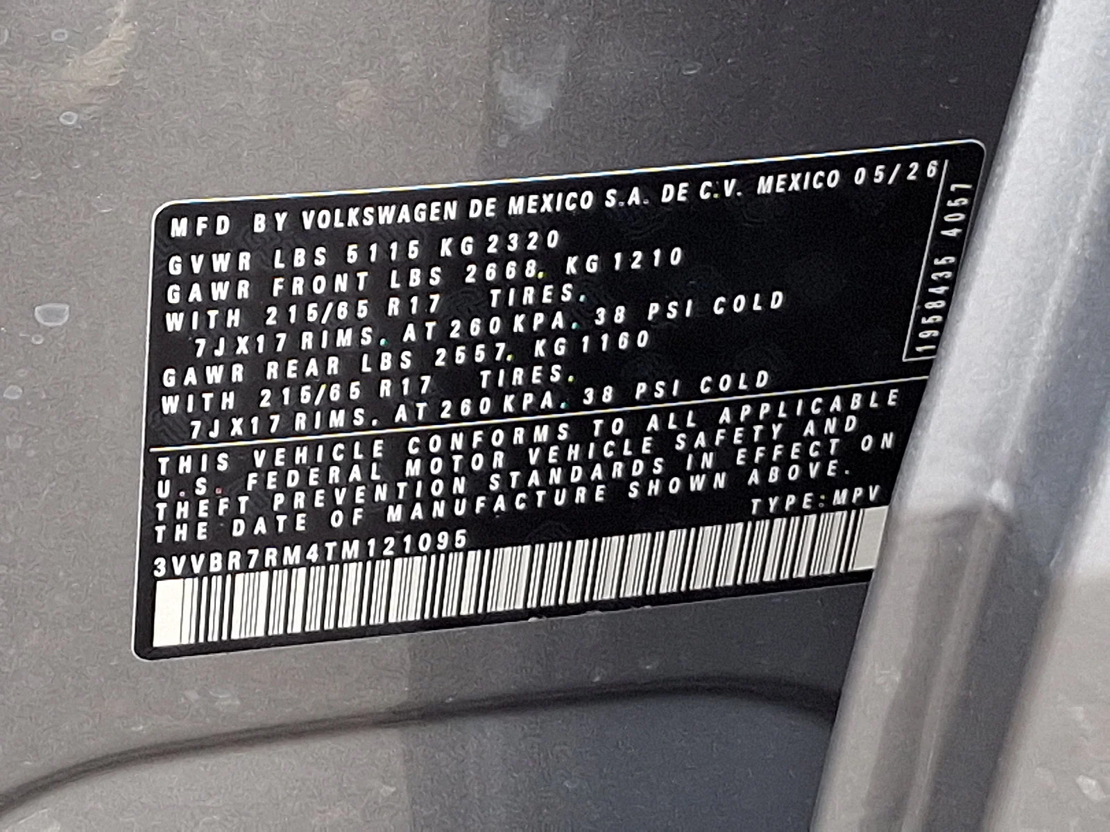 New 2026 Pyrite Silver Metallic Volkswagen S image 20