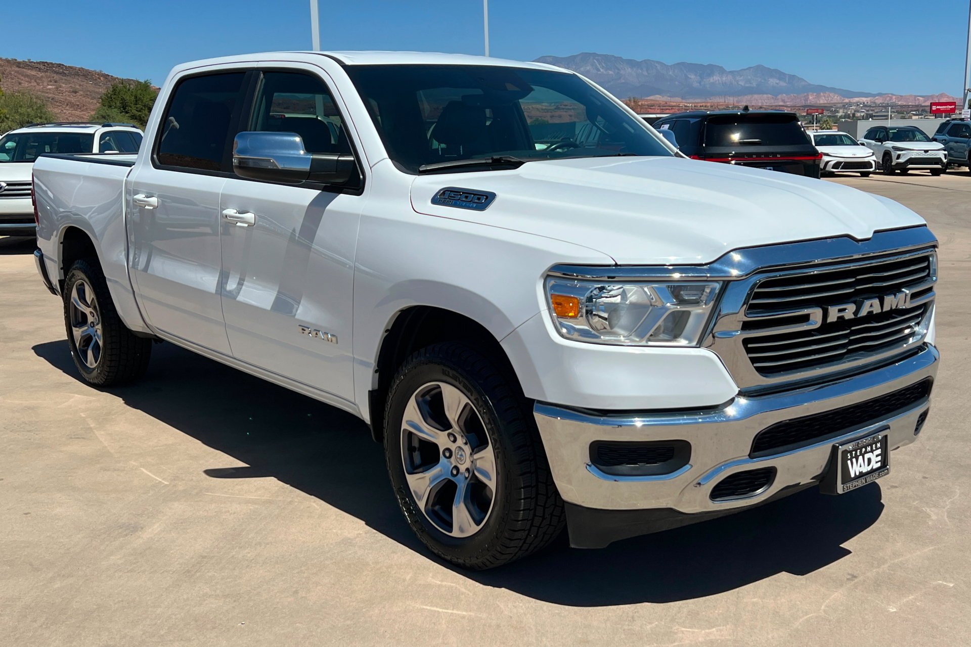 Used 2024 Bright White Clearcoat Ram Laramie image 8