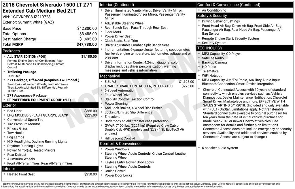 Used 2018 White Chevrolet LT image 34