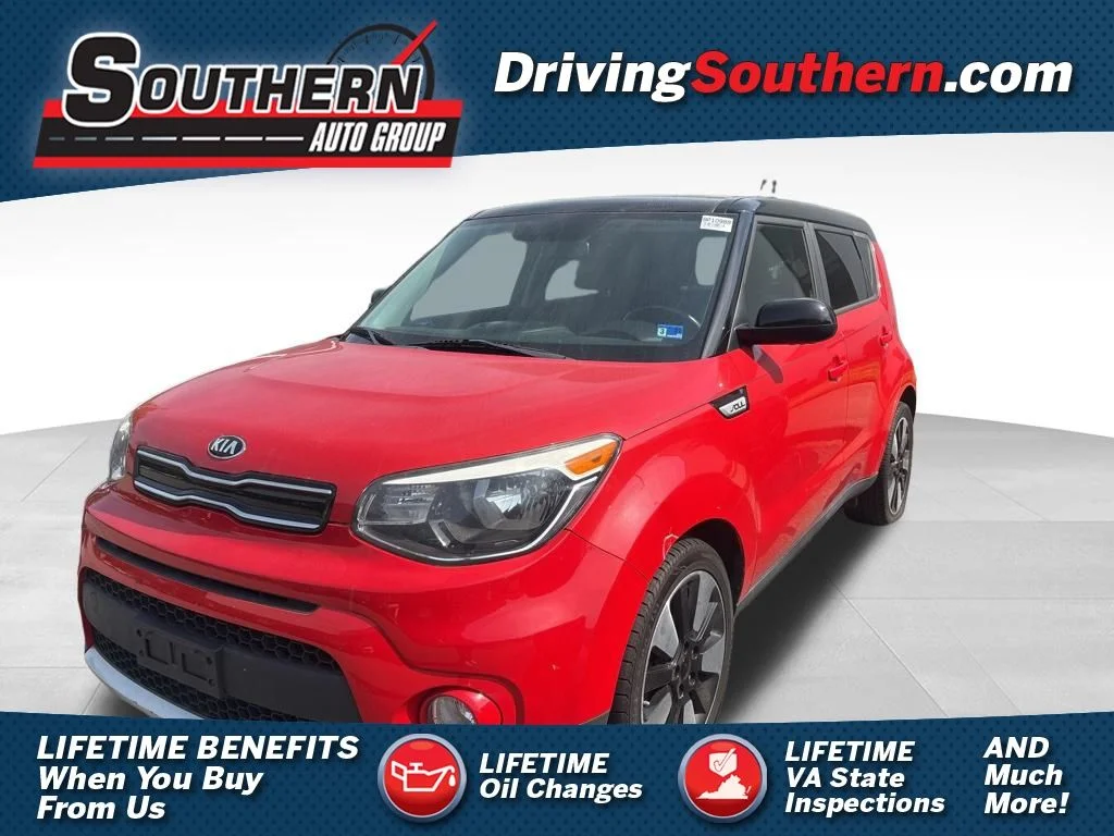 Used 2018 Red Kia Plus image 1