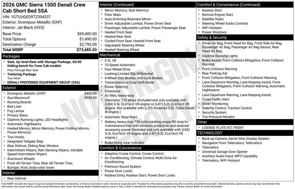 2026 GMC Sierra 1500 Denali - Photo 5