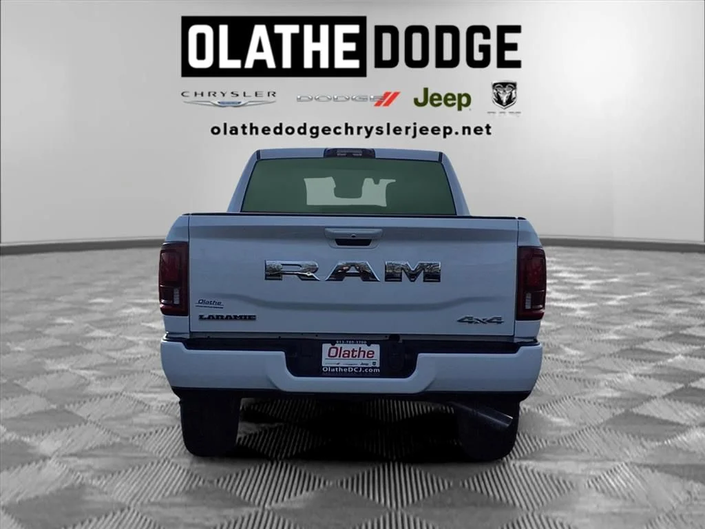 New 2026 Bright White Clear-Coat Exterior Paint RAM Laramie image 33