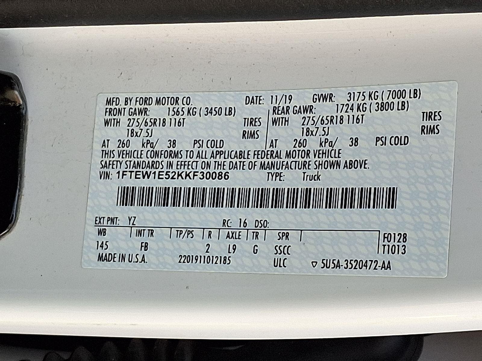 Used 2019 Oxford White Ford XLT image 27