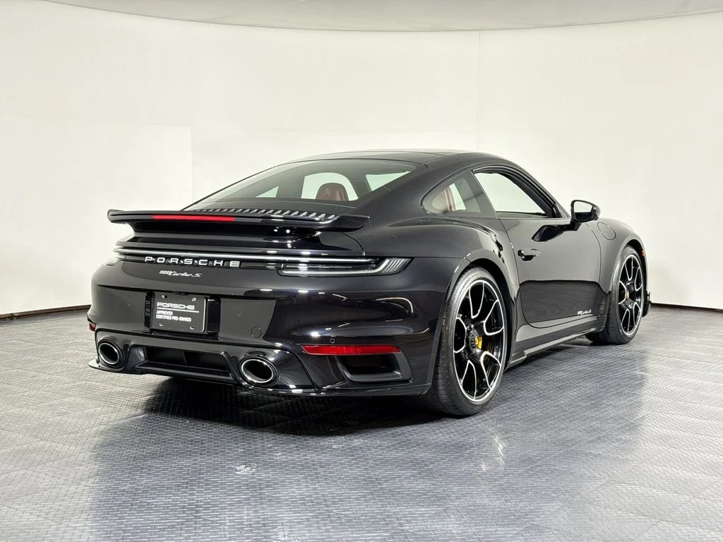 Used 2021 Jet Black Porsche Turbo S image 7
