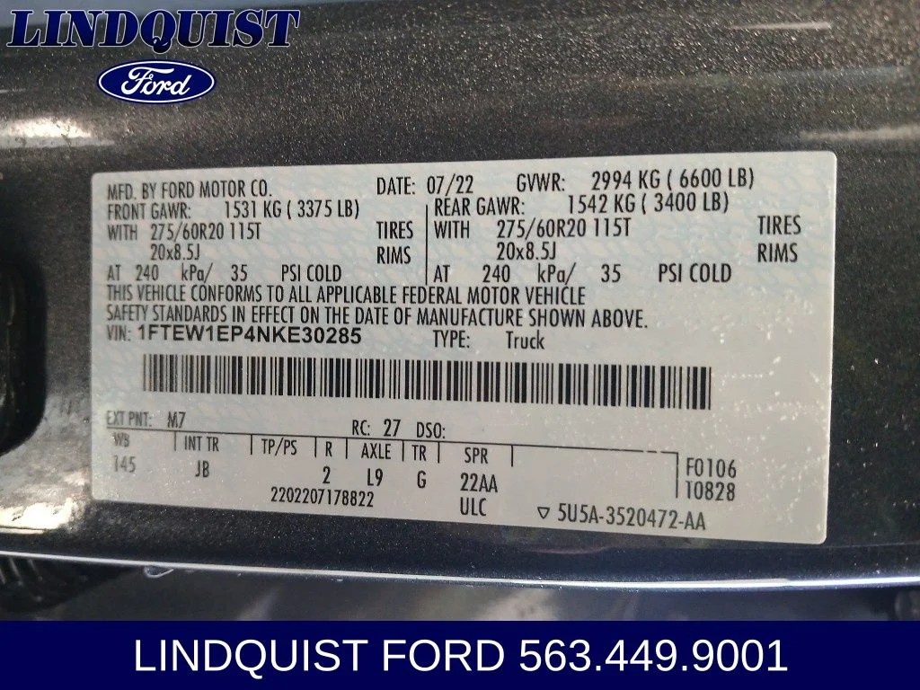 Certified Used 2022 Gray Metallic Ford XL image 18