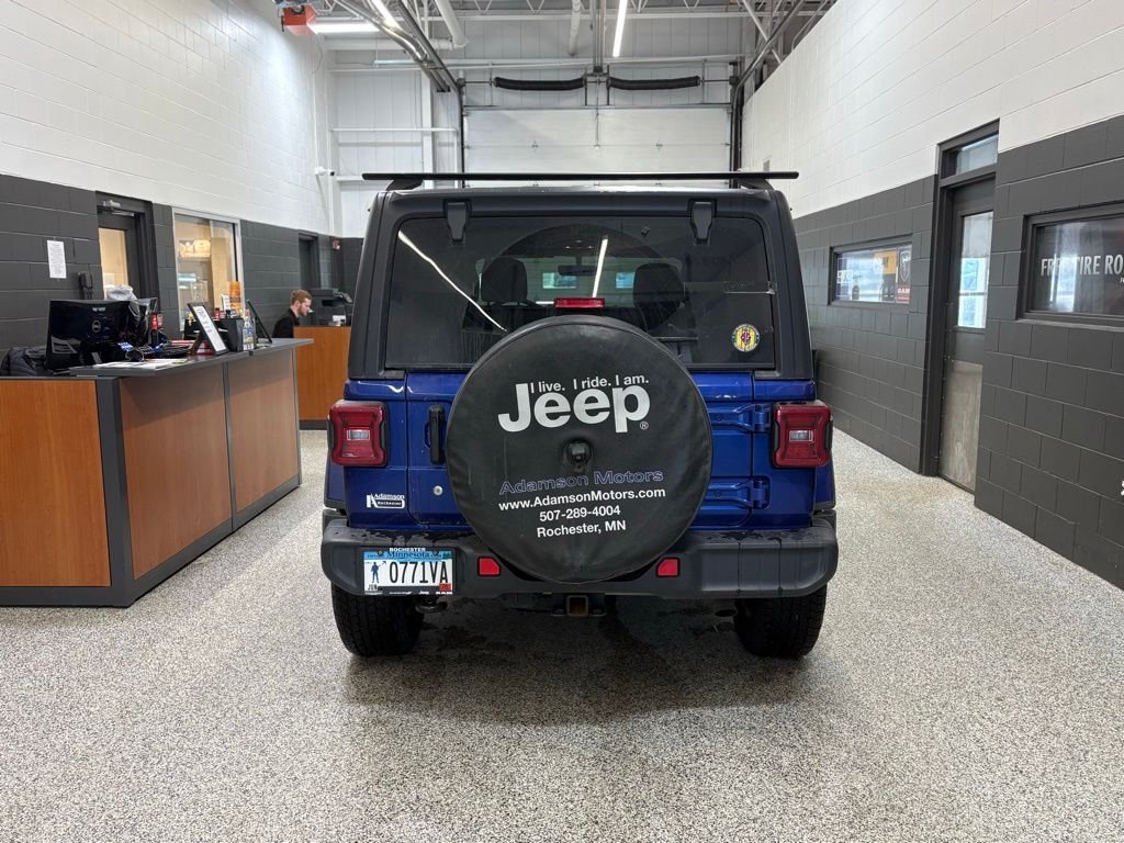 Used 2019 Jeep Wrangler Unlimited Sahara with VIN 1C4HJXEG5KW533623 for sale in Rochester, Minnesota