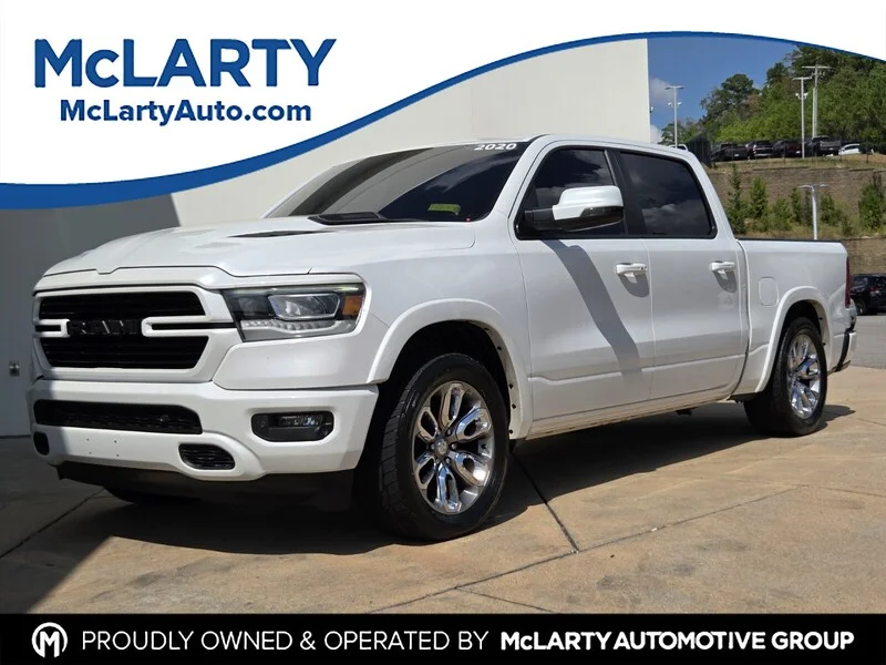Used 2020 Ivory White RAM LARAMIE 4X2 CREW CAB 5