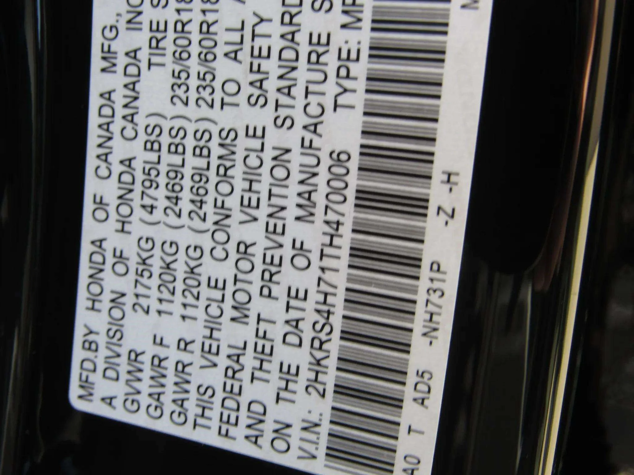 Certified Used 2026 Crystal Black Pearl Honda AWD EX-L image 63