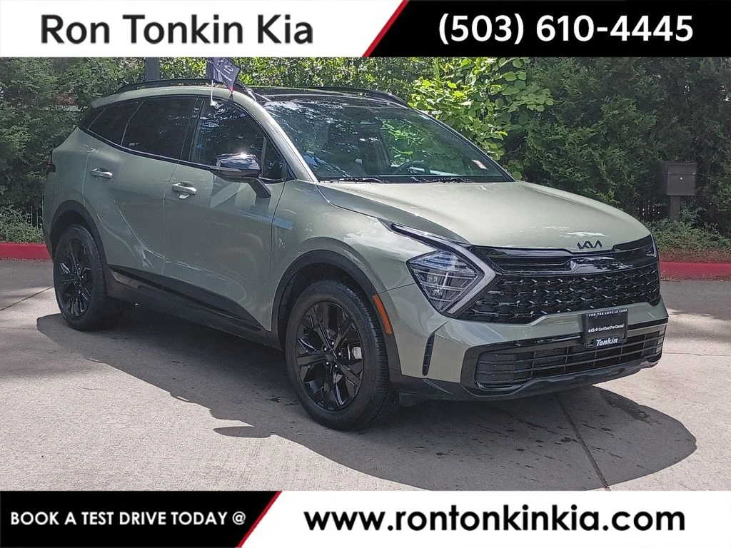 Certified Used 2025 Jungle Green Kia X-Line image 1