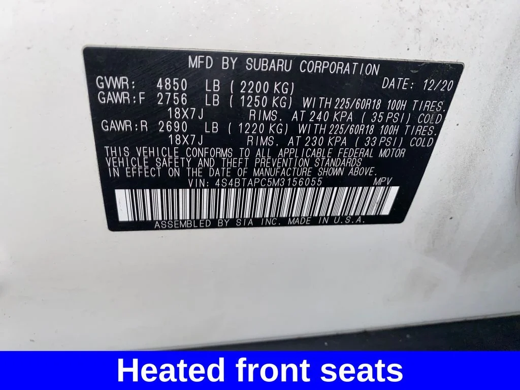 Used 2021 White Subaru Touring image 29