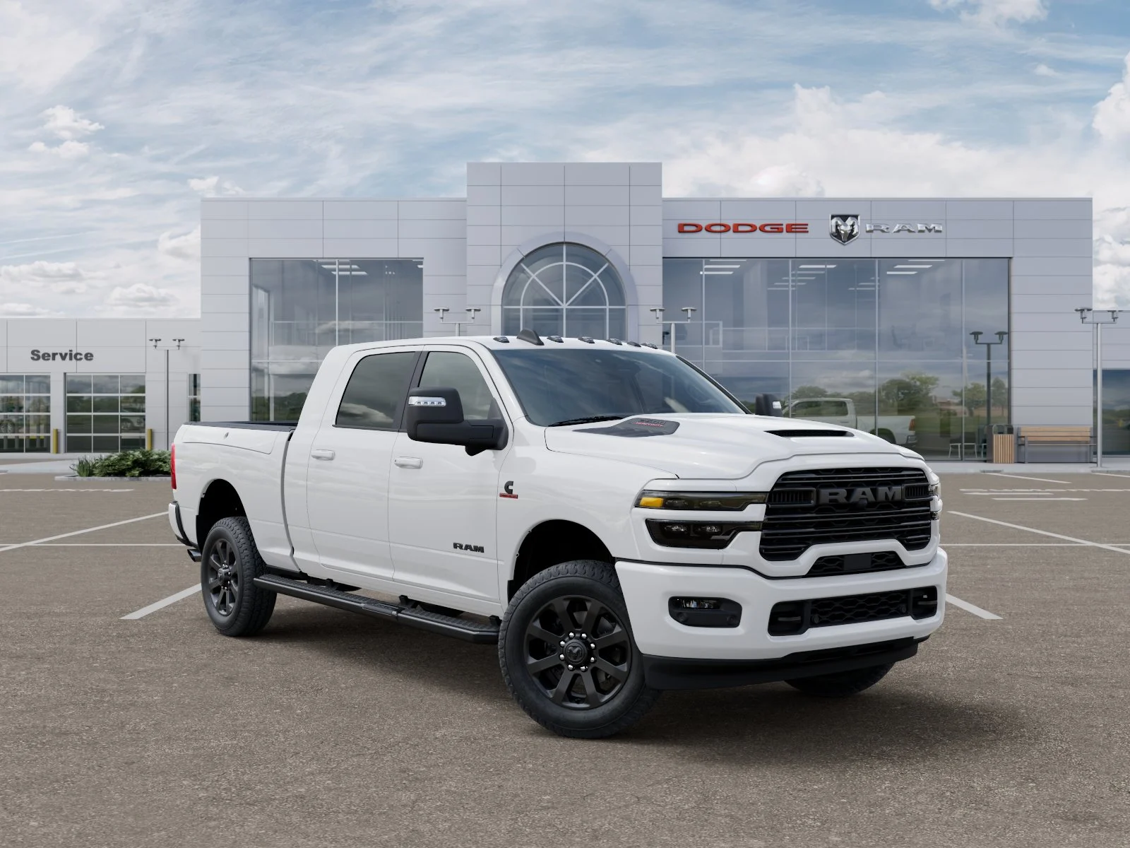 New 2026 Bright White Clear-Coat Exterior Paint RAM Laramie image 31