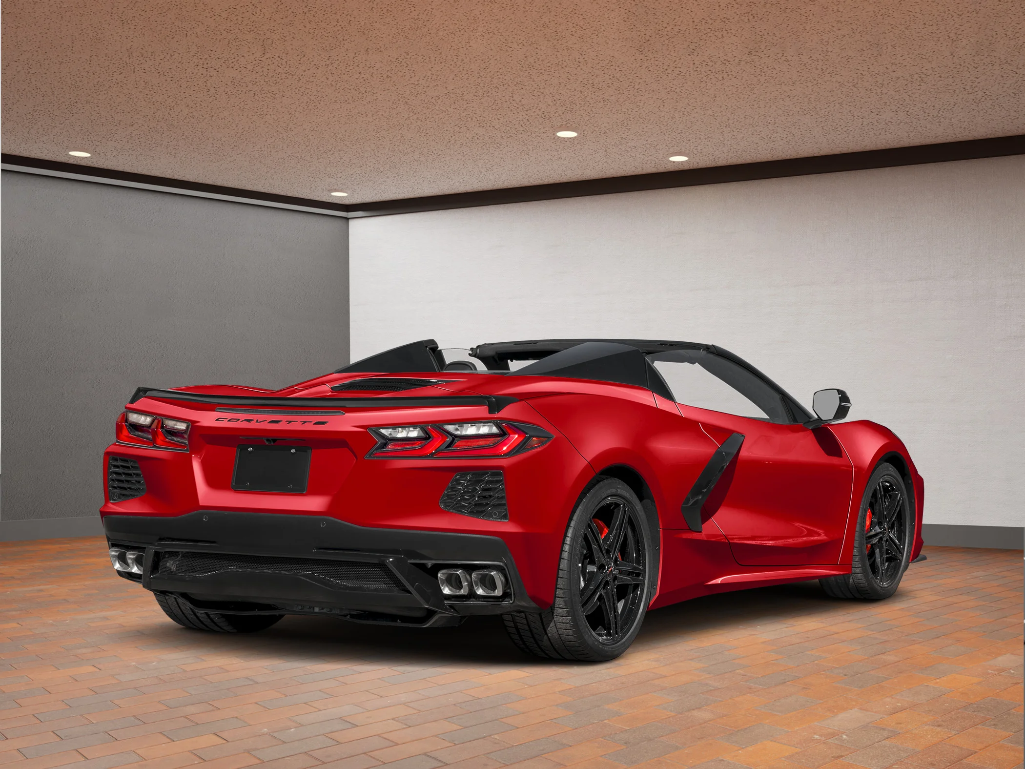 New 2027 Red Chevrolet Stingray Convertible 1LT image 2